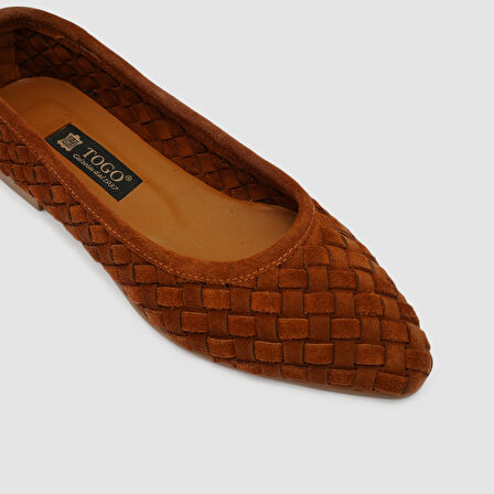 Kadın Deri Süet Babet [060262]