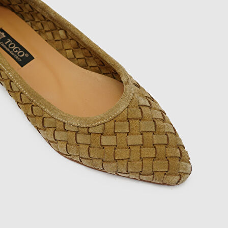 Kadın Deri Süet Babet [060262]