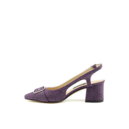 Kadın Bantlı Ayakkabı [060100] MOR KUŞGÖZÜ, 37