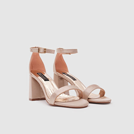 Kadın Abiye Ayakkabı [060122] BEJ SATEN, 39