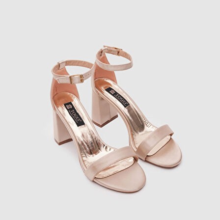 Kadın Abiye Ayakkabı [060122] BEJ SATEN, 39