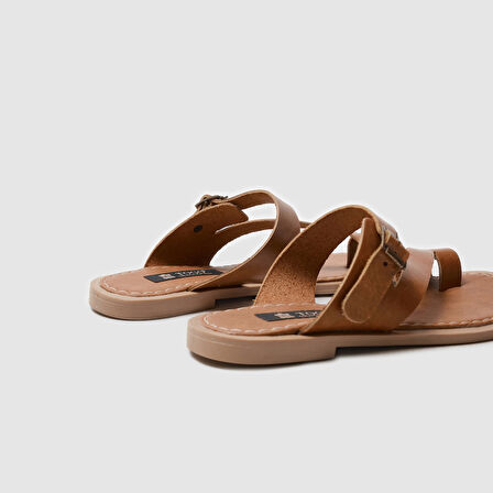 Kadın Düz Sandalet [060129] TABA, 36