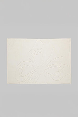 Sarev Eletra Ekru %100 Pamuk Ayak Havlusu 50*70 cm