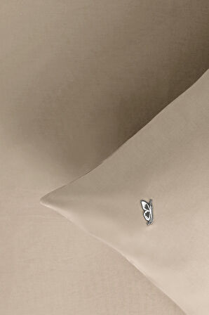 Sarev New Slow City Bej %100 Pamuk Tek Kişilik Lastikli Çarşaf Seti