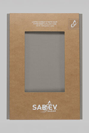 Sarev New Slow City Gri %100 Pamuk Tek Kişilik Lastikli Çarşaf Seti