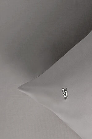 Sarev New Slow City Gri %100 Pamuk Tek Kişilik Lastikli Çarşaf Seti