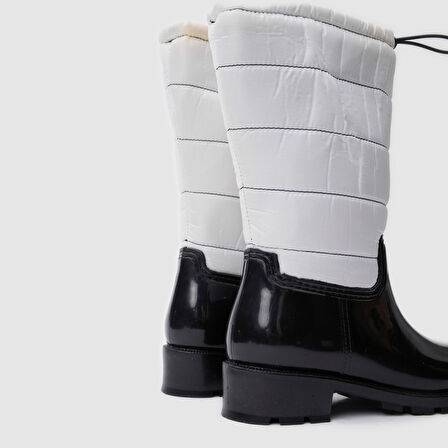 Kadın Paraşüt Yağmur Bot [051860] SİYAH - BEYAZ PARAŞÜT, 36