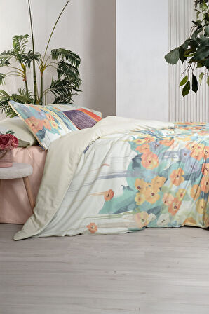 Sarev Romy Multi Çift Kişilik %100 Pamuk Fancy Nevresim Takımı