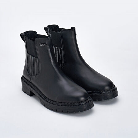  Kadın Kısa Chelsea Bot [060174] SİYAH FLOATER, 39