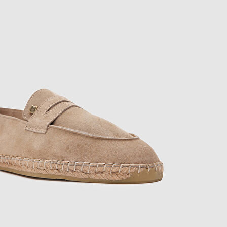 Erkek Espadril Loafer Ayakkabı[052051] BEJ SÜET, 42