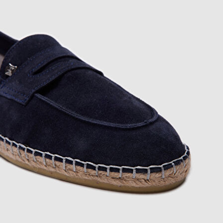 Erkek Espadril Loafer Ayakkabı[052051] LACİVERT SÜET, 40