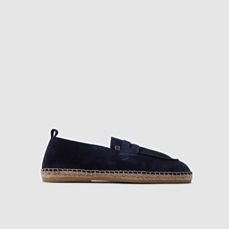 Erkek Espadril Loafer Ayakkabı[052051] LACİVERT SÜET, 43