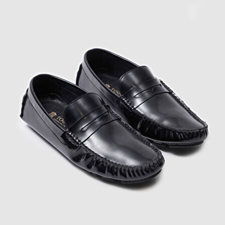 Erkek Loafer Ayakkabı[052054] SİYAH AÇMA, 43