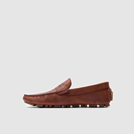 Erkek Loafer Ayakkabı[052054] BORDO ESKİTME, 40