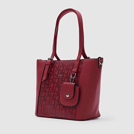 Kadın Monogram Tote Çanta [930040] KIRMIZI