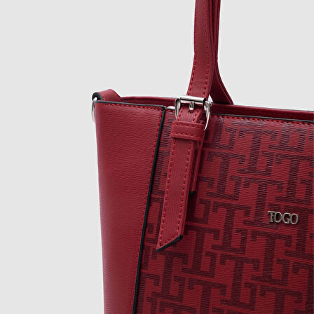 Kadın Monogram Tote Çanta [930040] KIRMIZI