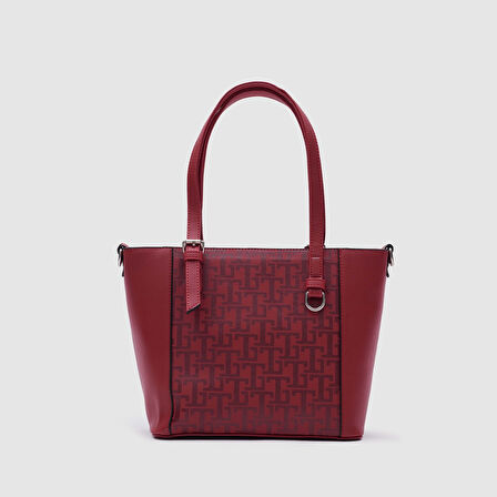 Kadın Monogram Tote Çanta [930040] KIRMIZI