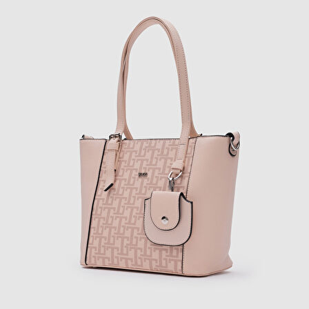 Kadın Monogram Tote Çanta [930040] NUDE