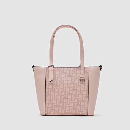 Kadın Monogram Tote Çanta [930040] NUDE