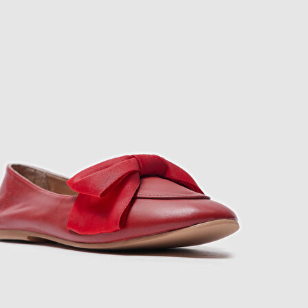 Kadın Babet Ayakkabı [060040] KIRMIZI, 40