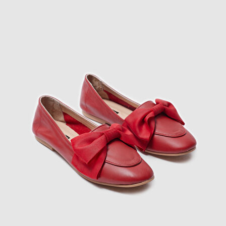 Kadın Babet Ayakkabı [060040] KIRMIZI, 40