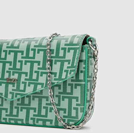 Kadın Monogram Cüzdanlı Çapraz Çanta [930039]