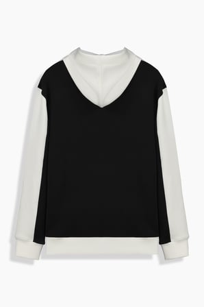 Kapüşonlu Erkek Siyah Sweatshirt