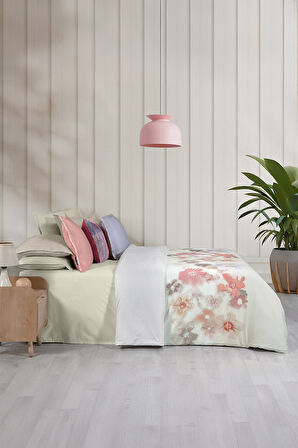 Sarev Josiane Multi Çift Kişilik %100 Pamuk Saten Nevresim Takımı