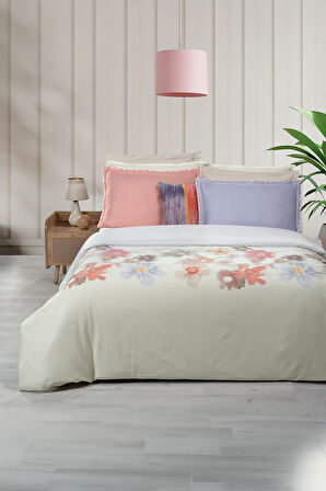 Sarev Josiane Multi Çift Kişilik %100 Pamuk Saten Nevresim Takımı