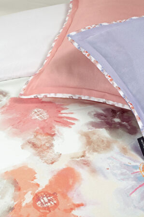 Sarev Josiane Multi Çift Kişilik %100 Pamuk Saten Nevresim Takımı