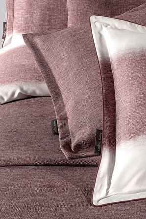 Sarev Onetta Kırmızı Çift Kişilik %100 Pamuk Saten Nevresim Takımı ve Yatak Örtüsü Seti