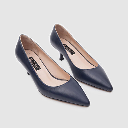 Kadın Stiletto Ayakkabı 7 Pont  [060066] LACİVERT, 38