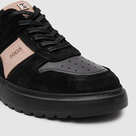 Erkek Spor Ayakkabı [052127] SİYAH - BEJ, 41