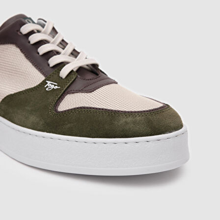 Erkek Sneaker Ayakkabı [052128] HAKİ YEŞİL -BEJ, 43