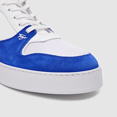 Erkek Sneaker Ayakkabı [052128] SAKS MAVİ - BEYAZ, 44