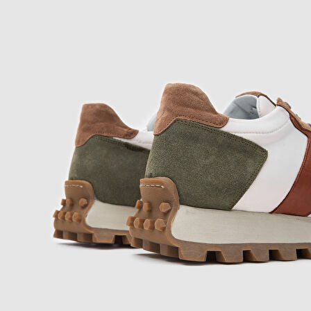 Erkek Spor Ayakkabı [052129] KOYU YEŞİL - BEJ, 44