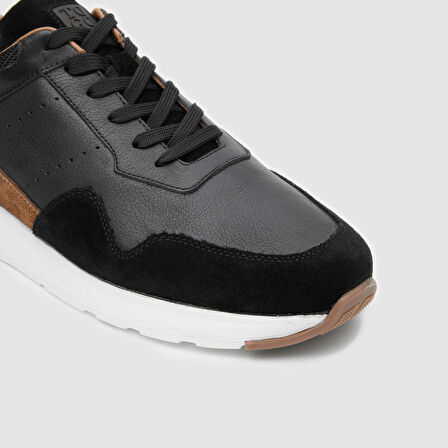 Erkek Spor Ayakkabı [052130] SİYAH - TABA, 44