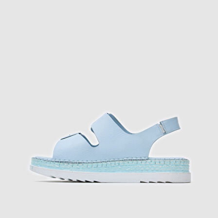 Kadın Tokalı Sandalet [060216] BEBE MAVİSİ, 40