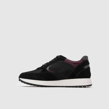 Erkek Sneaker Ayakkabı [052124] SİYAH - BORDO, 42