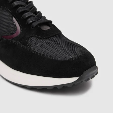 Erkek Sneaker Ayakkabı [052124] SİYAH - BORDO, 42