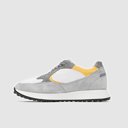 Erkek Sneaker Ayakkabı [052124] GRİ - SARI, 40