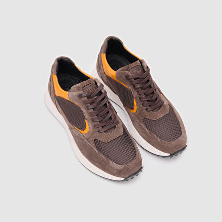 Erkek Sneaker Ayakkabı [052124] VİZON - TURUNCU, 40