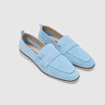 Kadın Loafer Ayakkabı [060226] BEBE MAVİSİ, 40