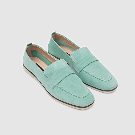 Kadın Loafer Ayakkabı [060226] SU YEŞİLI, 39