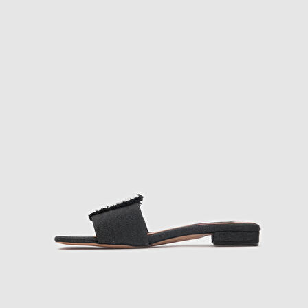 Kadın Abiye Terlik [060235] SİYAH KOT, 40