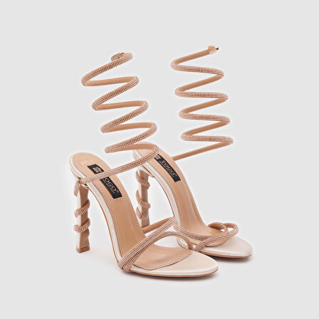 Kadın Abiye Ayakkabı [060239] BEJ, 38