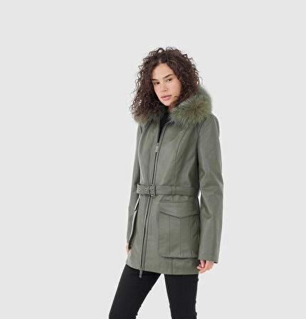 Kadın Deri Mont [810047]