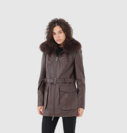 Kadın Deri Mont [810047]