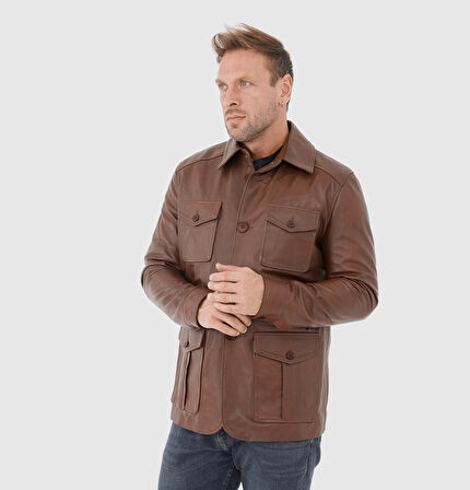 Erkek Deri Mont [810054]