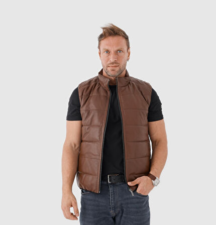 Erkek Deri Yelek [810060]